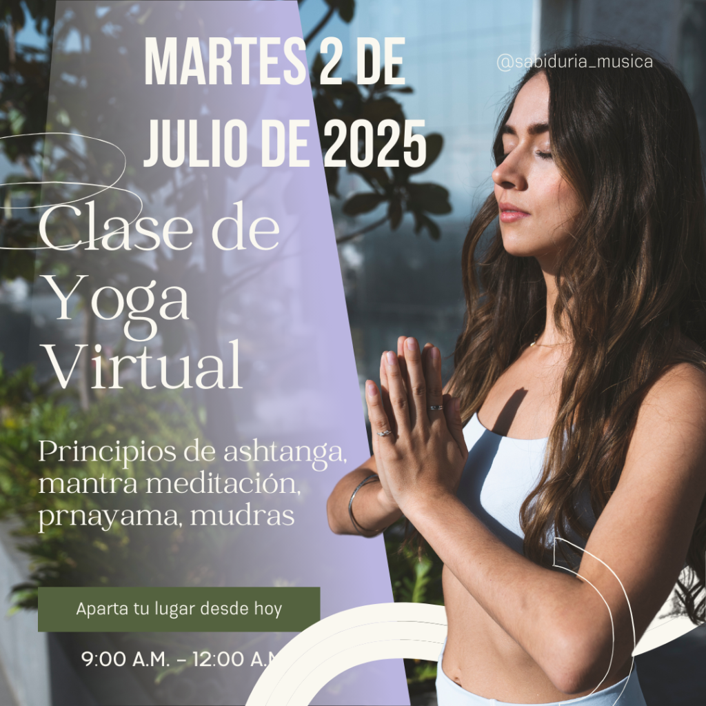 Post de Instagram Clase Virtual Yoga Foto Completa Degradado Moderno